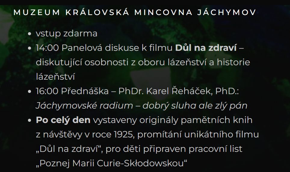 přednáška Řeháček